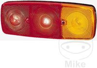 HELLA 2SD 001 699-511 Achterlicht - Gloeilamp - 12/24V - Opbouw/Geschroefd - Lenskleur: Rood / Geel - Stekker: Platte stekker - links - Aantal: 1