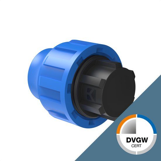 KIRCHHOFF PP eindstuk, 32 mm, knelfitting voor tyleen/socarex