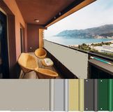 Merkloos Lampenkap Balkon - Balkonafscheiding Privacy - Bescherming Tegen Zon - Winddicht En Onbreekbaar - 150 x 400 cm - Taupe
