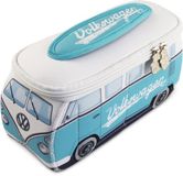 BRISA VW Collection - Volkswagen T1 Bulli Bus neopreen make-up- en toilettas - Lichtblauw