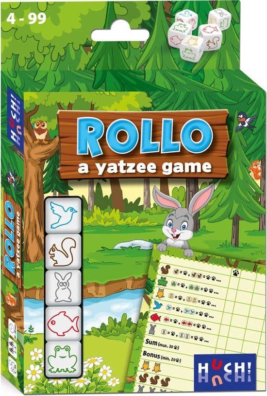 Huch! & Friends Rollo A Yatzee Game - Dieren (NL) - Strategisch spel - Hout - Multikleur