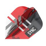Target Darts Unisex Sync Pro Ultra No.6 Dart Vluchten, Rood, Zilver en Zwart, No.6 UK