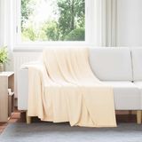 vidaXL Dekentjes - 6 st - Crèmekleurig - 200 x 150 cm - 2.61 kg - Fleece