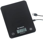 Zassenhaus Digitale keukenweegschaal, USB-oplaadfunctie, 5 kg/1 g, weegfunctie, bijzonder vlak, sensor-touch-bedieningspaneel