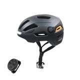 Cecotec BrainGuard Flash S-M Urban Helm voor fiets en scooter, maat S-M, verstelbaar, met bluetooth-knipperlicht en achterlicht, licht, opladen via USB-C, geoptimaliseerde ventilatie, grijs