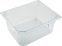 Merkloos Kunststof GN Container 1/1 GN, 65mm Diep, Transparant