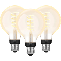 Philips Hue Filament White Ambiance Globe E27 3-pack