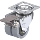 Blickle LDA-VPA 50K-FI Dubbel zwenkwiel Wieldiameter: 50 mm Draagvermogen (max.): 80 kg 1 stuk(s)