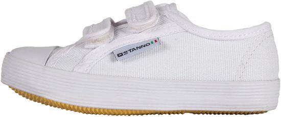 Stanno Canvas Gym Shoe Velcro Sportschoenen Kinderen - White