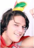 Sans marque 3x pièces mini chapeau de prince rouge/jaune/vert - Prince Carnaval