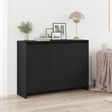 vidaXL Dressoir Zwart Bewerkt Hout