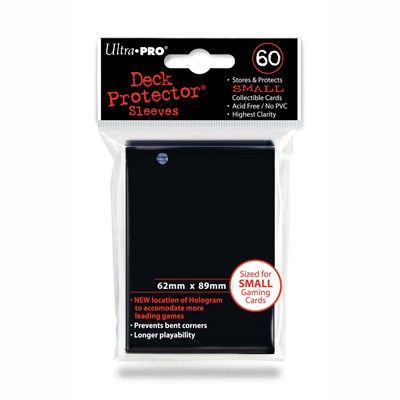 Ultra Pro Sleeves Small Black 60 D 10 - Black - 0074427829643