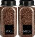 Mica Decorations pierres décoratives/granulés - 2x - 650ml - cuivre