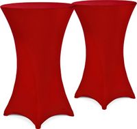 Detex 2x Tafelrok Statafel - Ø80-85cm 30°C Wasbaar – Bordeaux