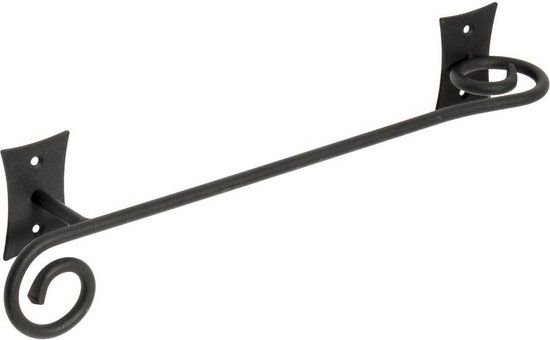 Sapho Rebecca Handdoekhouder - Hangend - 38.3 cm - Zwart