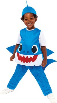 Amscan Baby Shark Kostuum Peuter Blauw - 2-3 Jaar