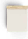 Premium Asir - Ranforce King Hoeslaken - 100% Katoen, Crème, 160 x 230 cm