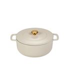 Combekk Braisière en fonte 3,8 L Sable Ø24cm