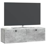 vidaXL Wandmontage TV-kast Betongrijs 98 x 31 x 30 cm Bewerkt hout