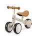 Kinderkraft Cutie loopfiets van metaal, 3-in-1 fiets, fiets zonder pedalen, babyfiets, verstelbare zitting (van 26 tot 28 cm), veilig en praktisch, gering gewicht, drie wielen, 1 jaar tot 15 kg, beige