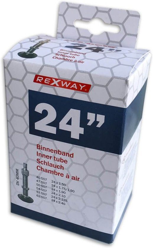 Rexway - 3 x Fiets Binnenband - 24 inch - Dunlop Ventiel 40 mm