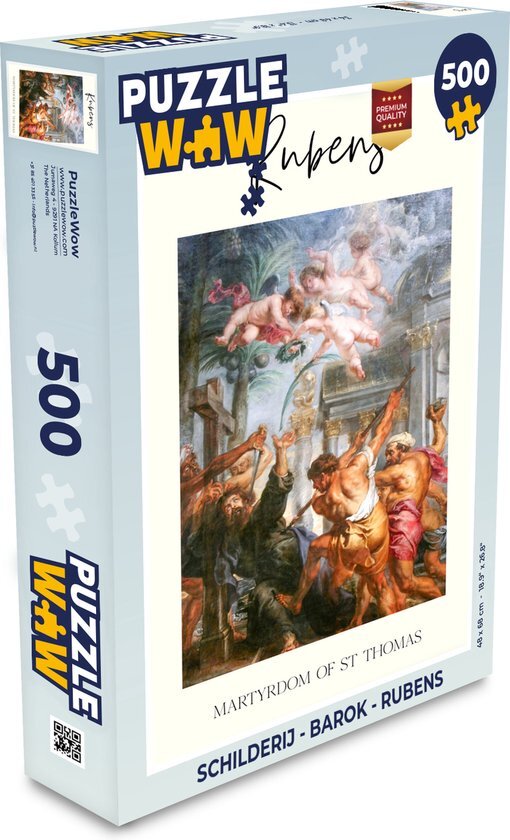 MuchoWow Puzzel Schilderij - Barok - Rubens - Legpuzzel - Puzzel 500 stukjes