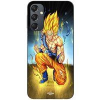 Maniacase Coque Pour Samsung galaxy A24 Goku Genou a Terre