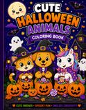Cute Halloween Animals Coloring Book