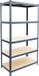 Merkloos Relaxdays Stellingkast - 200x90x60 cm - 875 kg - antraciet