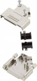 MH Connectors MHD45ZK50-K 6560-0106-15 D-sub behuizing Aantal polen: 50 Metaal 45 ° Zilver 1 stuk(s)