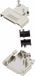MH Connectors MHD45ZK50-K 6560-0106-15 D-sub behuizing Aantal polen: 50 Metaal 45 ° Zilver 1 stuk(s)