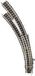 Fleischmann N Fleischmann Piccolo (met ballastbed) 9168 Gebogen wissel, Links 45 ° 356.5 mm, 420 mm 1 stuk(s)