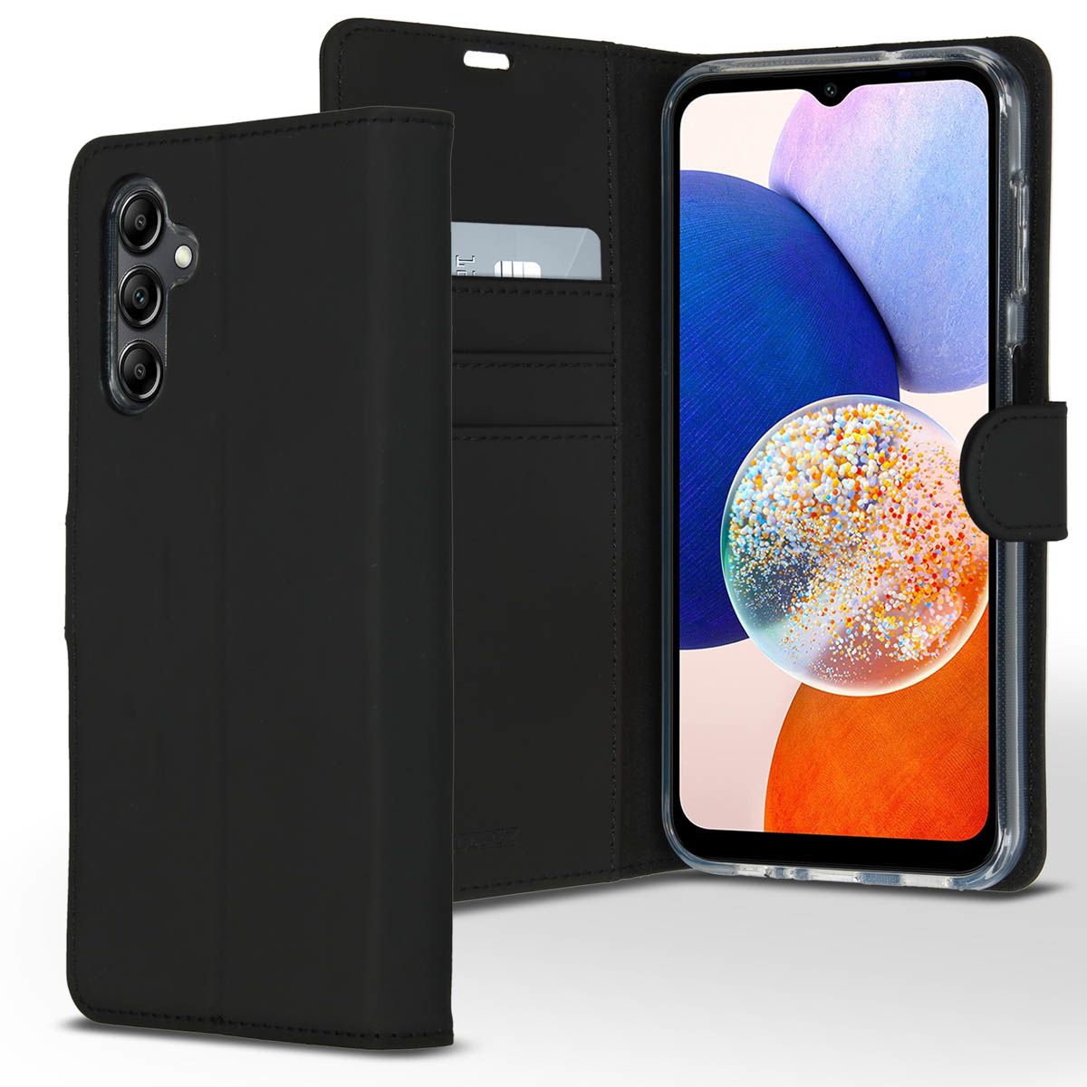 Accezz Wallet Softcase Bookcase for Samsung Galaxy A14 (5G/4G) - Black