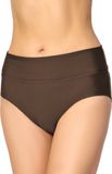 Merry Style Maillot de bain femme - Culotte de bikini - Ceinture élastique - Polyamide & Élasthanne – Marron (8157) – 40 - MS-VR-Brief-5