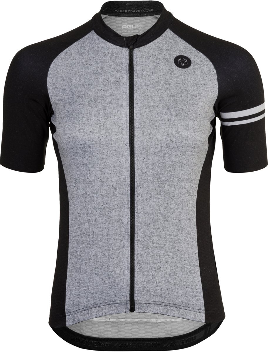 AGU Melange Fietsshirt Essential Dames Fietsshirt - Maat XL - Zwart