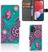 B2Ctelecom Samsung Galaxy A13 (4G) Book Case Kunstleer/TPU Vlinders/Bloemen