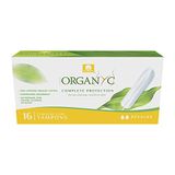 Organyc, Tampons van 100% gecertificeerd katoen, voor moderne bloedingen, 1 verpakking x 16 stuks