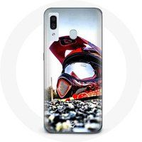 Maniacase Hoesje voor Samsung Galaxy A20 MotoCross Helm