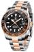 Pagani Design Montre pour homme Black Pearl, mécanique, en acier inoxydable, couleur argentée / or rose