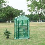 en.casa H.T. Trade Service GmbH & Co. KG Tuinkas Chaam foliekas 125x69x49 cm groen