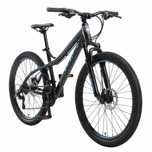 bikestar MTB, aluminium, 26 inch, 21 speed, zwart / blauw