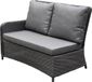 premium collection Bilbao ensemble de salle à manger d'angle 7 pièces osier anthracite