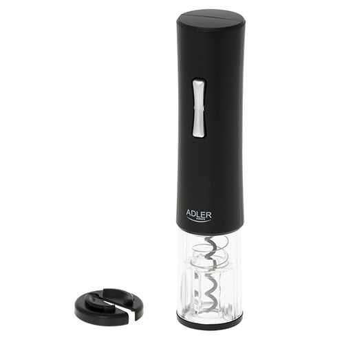 Adler AD 4490 Flesopener - Zwart, Zilver, Transparant