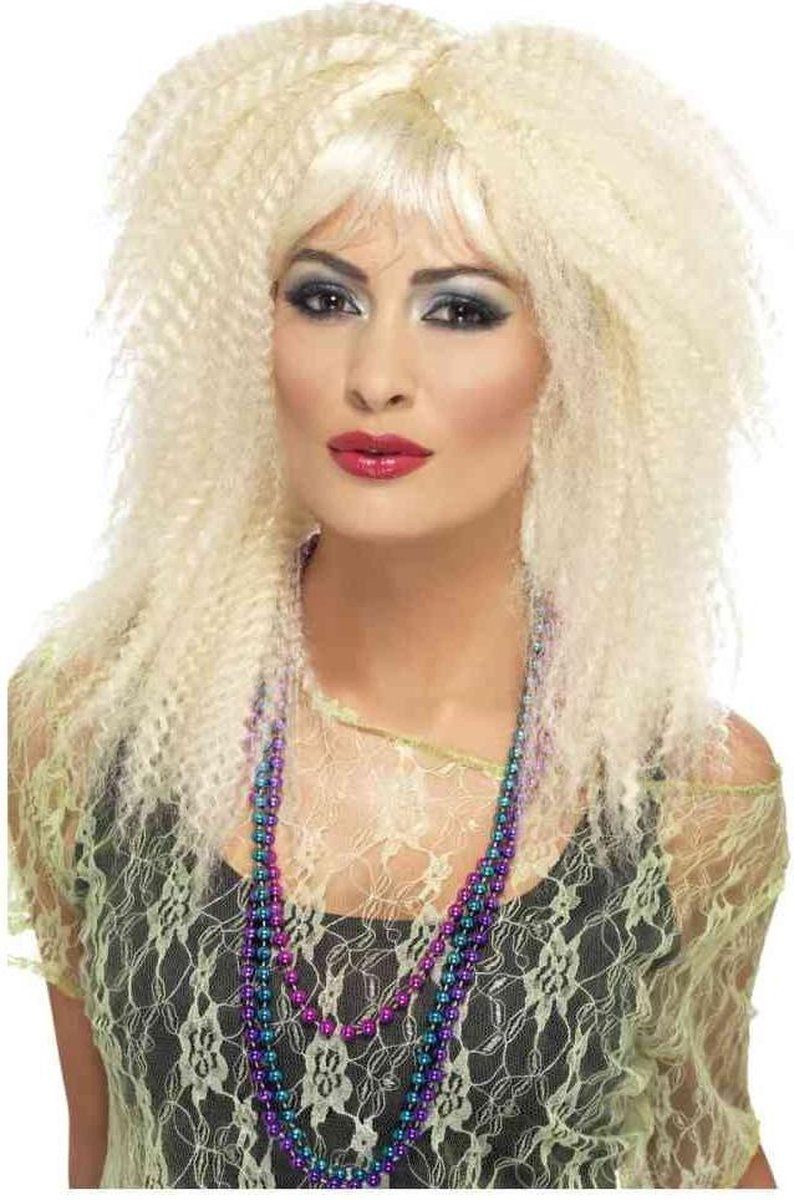 Smiffys 80s Trademark Crimp Wig Blonde - 5020570231609