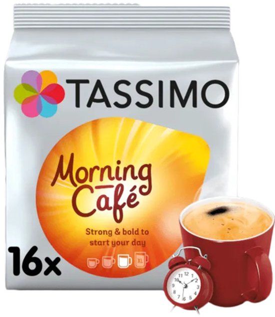 Tassimo Koffiecapsules Tassimo Morning Cafe (compatibel met Bosch Tassimo capsulemachines), 16 st.