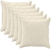 vidaXL Kussensloop Crèmekleurig Katoensatijn 55 x 55 cm (6 stuks)