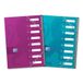 Oxford Touch - Ordner met 8 posities, A4-formaat, elastische sluiting en kaart, willekeurige kleuren