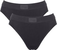 Sloggi Double Comfort Tai-slip (2-pack) zwart dames