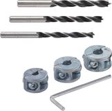 wolfcraft Startset Dieptebegrensd Boren - 3x Houtboren en Diepteaanslagen