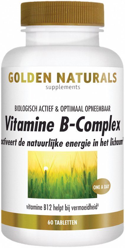 Golden Naturals Vitamine B-complex (60 tabletten) - Vegan